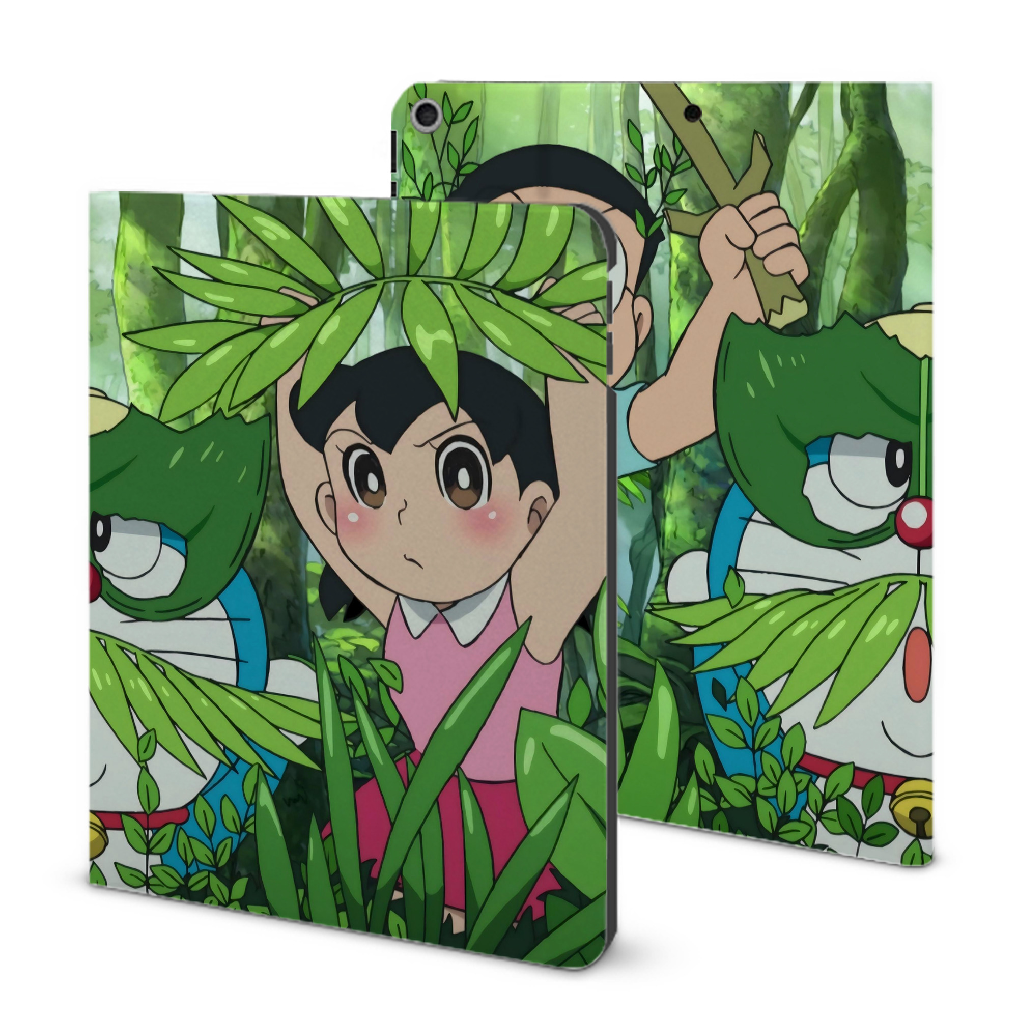（画像用） ドラえもん Doraemon IPad ケース ブック型 PUレザー TPU 耐衝撃 軽量 薄型 ペン収納なし 全面保護 IPad 各モデル対応